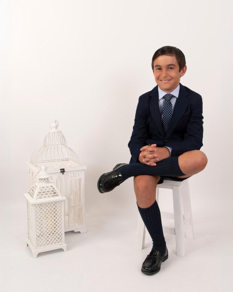 Retrato infantil de comunión, estudio fotográfico Sampedro Jerez de la Frontera Cádiz