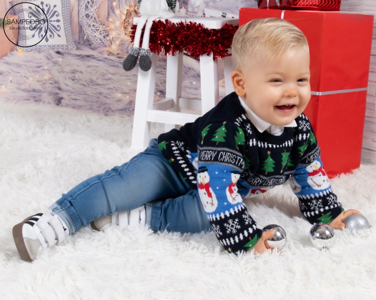 Fotografía de Navidad en estudio profesional Jerez de la Frontera Cádiz