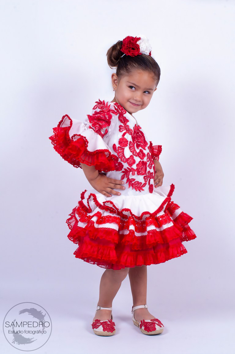 Retrato clásico de flamenca, Feria del Caballo Jerez de la Frontera