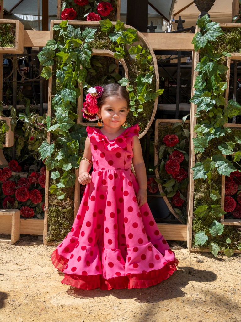 Fotografía de flamenca en estudio profesional Sampedro, Jerez
