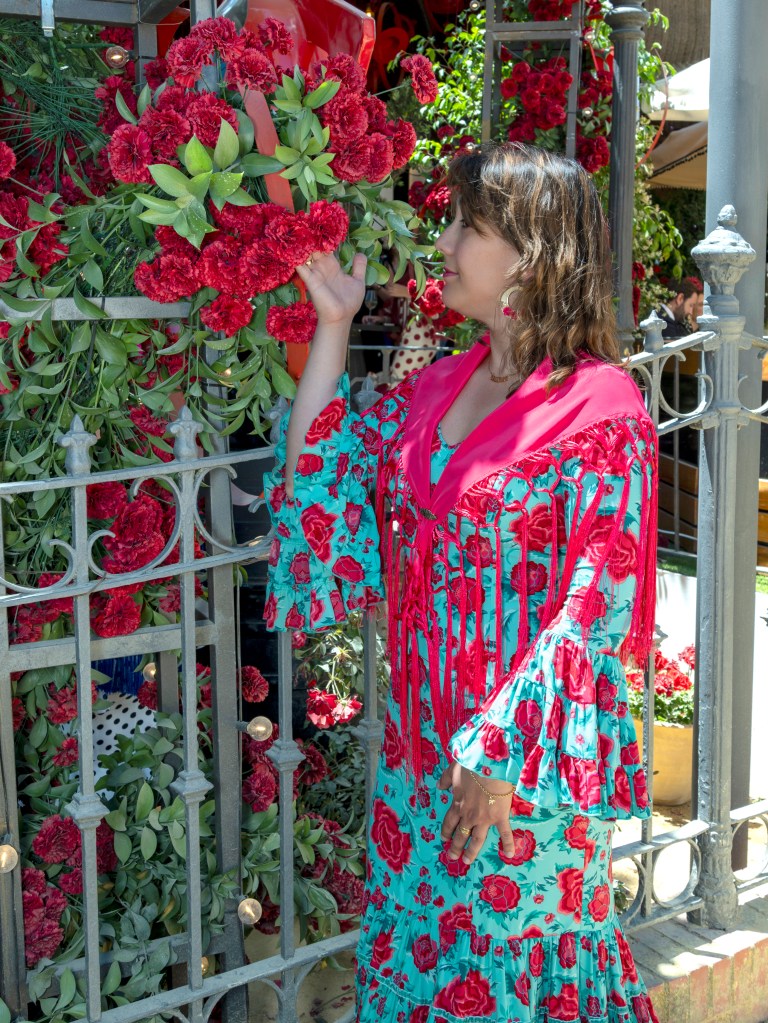 Fotografía de feria flamenca en estudio Sampedro Jerez de la Frontera