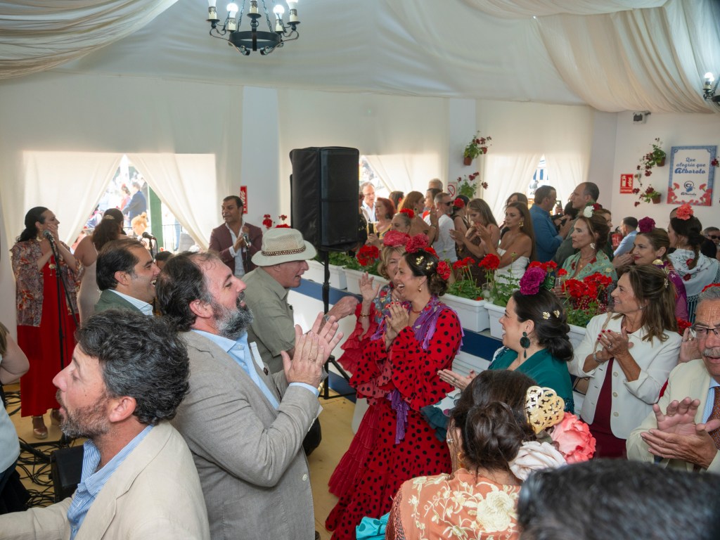 Sesión grupal de feria flamenca, estudio Sampedro Jerez