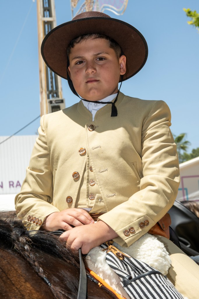 Retrato profesional flamenca Feria del Caballo Jerez de la Frontera
